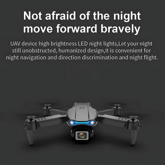 E99 Pro 4K Dual-Camera Drone, Foldable, Altitude Hold, Gesture Control, WiFi, Gravity Sensor, USB Charging, Storage Bag, Black MigliorPrezzi.com