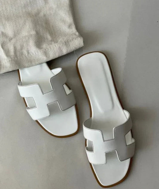 Sandali in Pelle con Design H™ | Eleganza Moderna e Comfort Estivo