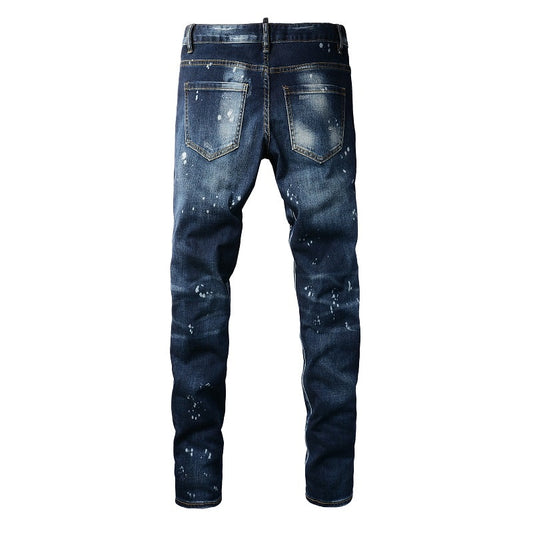 Denim Slim Fit™ | Strappi Multipli e Lavaggio Sbiadito