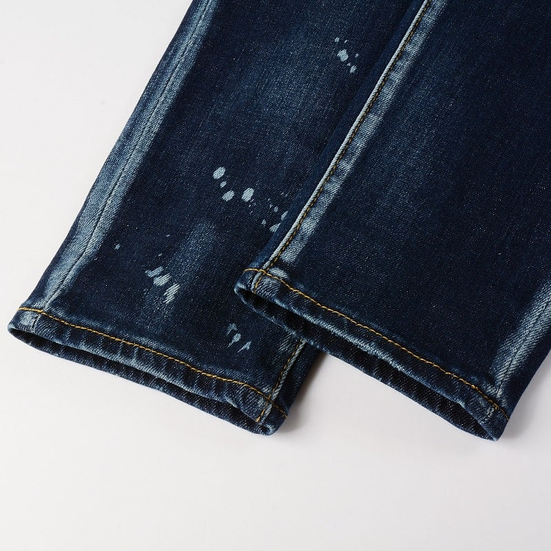 Denim Slim Fit™ | Strappi Multipli e Lavaggio Sbiadito