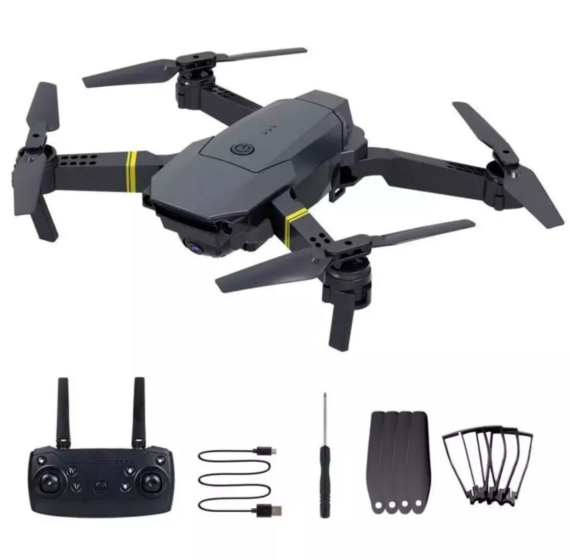 Mini drone pieghevole con fotocamera quadricottero telecamera 4k smartphone WI-FI