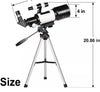 Telescopio astronomico 15x-150x HD  a specchio e con cannocchiale