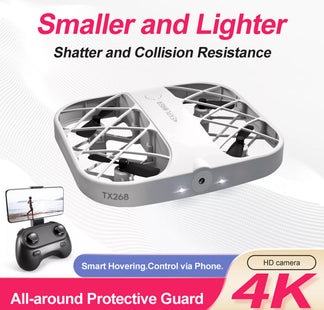 Quadricotterro 4k mini toy plane with 3 batteries