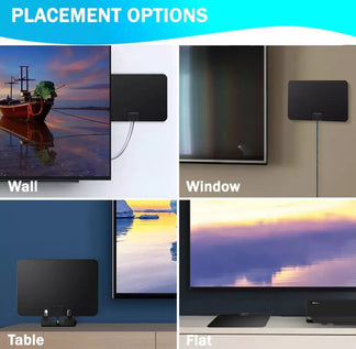 4K 1080p digital interior TV antenna ideal for windows