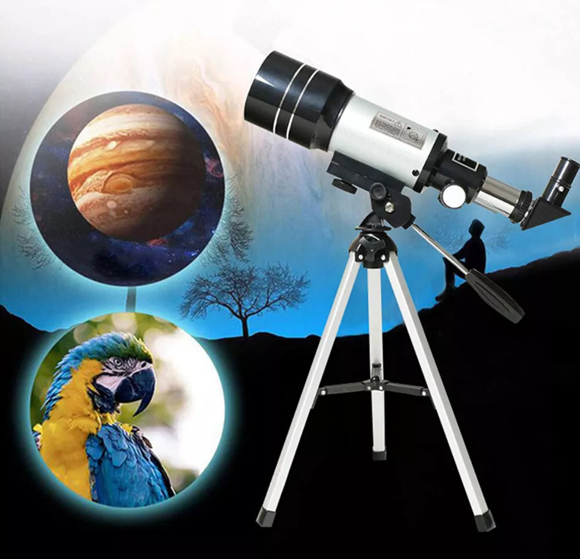 Telescopio astronomico 15x-150x HD  a specchio e con cannocchiale