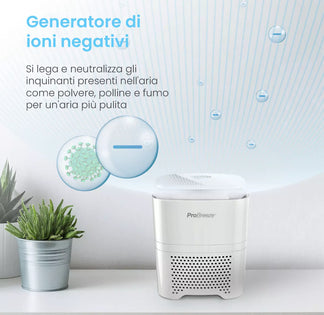 Air purifier 4 in 1 to active coal