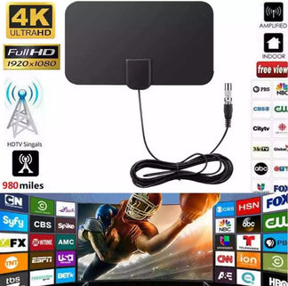 Digital terrestrial amplified internal TV antenna HD 4K