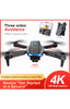 Drone pieghevole con fotocamera 4K HD, GPS, WiFi FPV