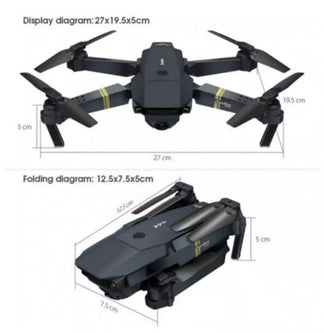 Foldable mini drone with quadricottero camera 4k camera wi-fi smartphone