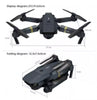 Mini drone pieghevole con fotocamera quadricottero telecamera 4k smartphone WI-FI