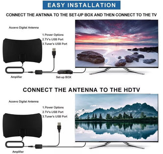 Powerful HDTV 4K 1080p digital amplified digital internal TV antenna