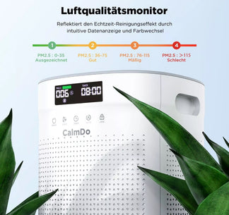 Air purifier for environments with HEPA and UV-C filter purifies at 99.97%