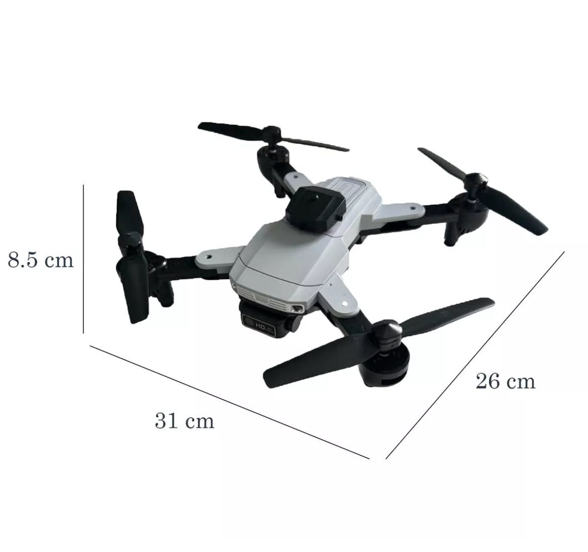 Mini drone quadricottero pieghevole telecamera 8k hd telecomando sky-91