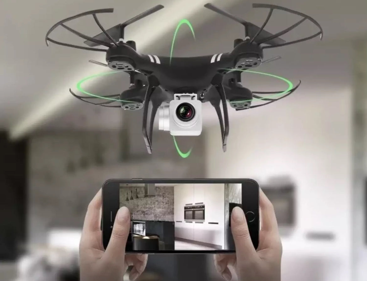 Drone con telecamera  video in 4K, pulsante di ritorno, telecomando Wi-Fi