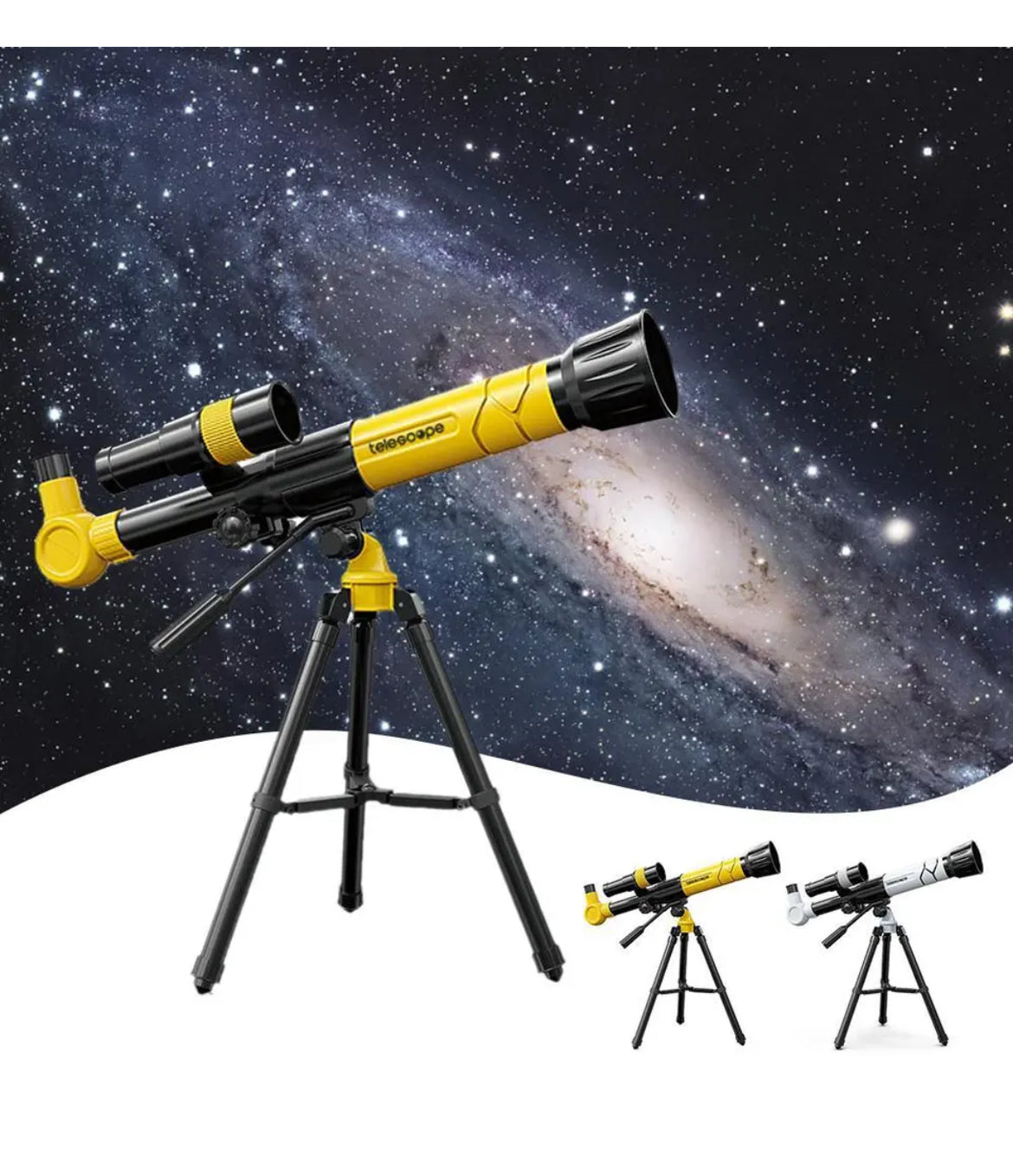 Potente telescopio astronomico professionale HD con zaio alto e treppiede"