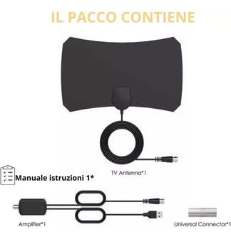 Digital terrestrial and internal digital TV antenna
