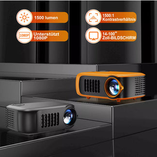 Mini projector 1080p full hd hdmi usb portable cinema home theater outdoors