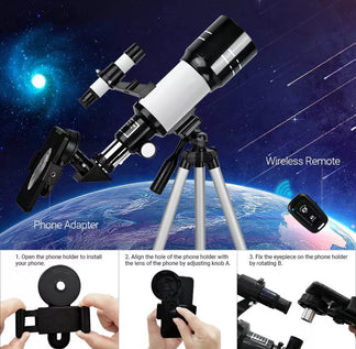 <tc>SkyZoom™ | 15x-150x HD Reflector Telescope with Built-in Scope</tc>
