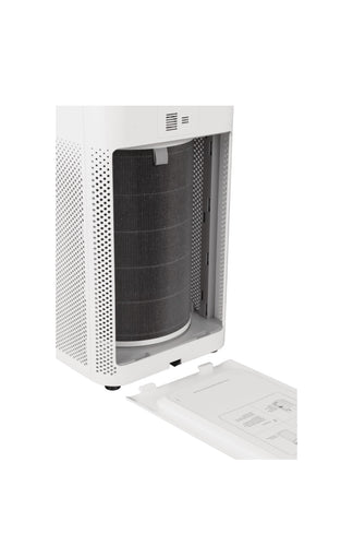 White portable air purifier