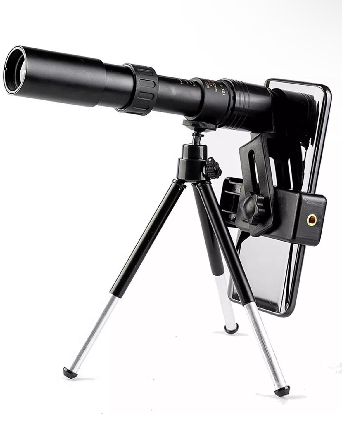 Telescopio 300x 40mm HD con treppiedi per foto zoom smartphone cannocchiale