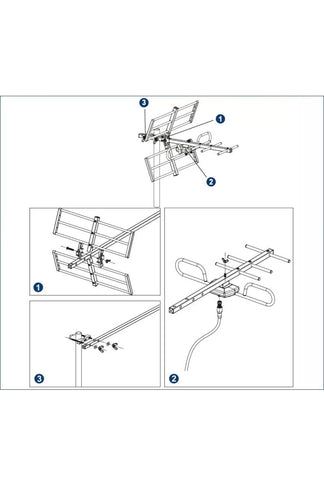 5G external digital terrestrial TV antenna kit 5g