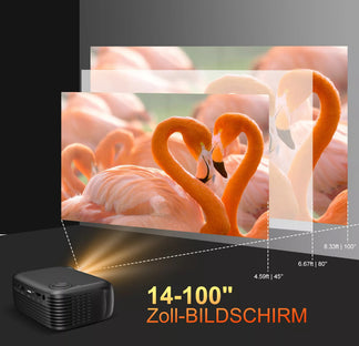 Full HD 1080p movie projector suitable for all devices
