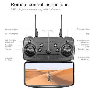 Folding drone with 8K-HD camera, 5G Wi-Fi connection 30-minute flight
