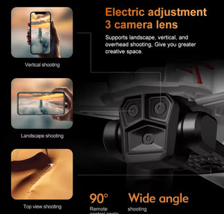Drone with 8k HD camera with brushless engine, wi-fi