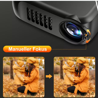 Mini projector 1080p full hd hdmi usb portable cinema home theater outdoors