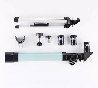 Monocular astronomical telescope with easel
