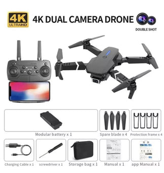 FPV Wi-Fi Folding Mini Drone with 4K HD GPS camera, perfect for selfies