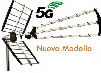 Simple UHF antenna amplified with LTE filter for digital terrestrial TV