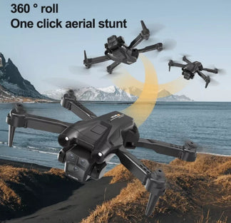 Professional drone 4K folding with triple wide angle hd camera