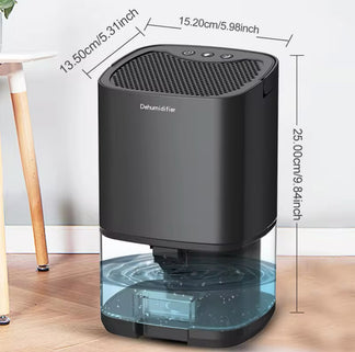 Silent portable dehumidifier for home and office