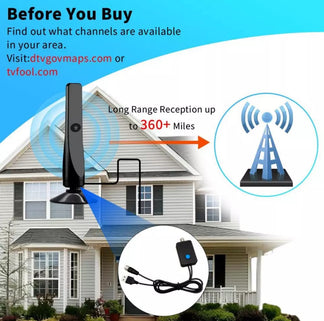 Digital Portable Internal TV Antenna with HDTV amplifier