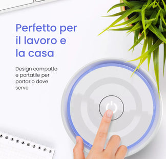 Small air purifier with True filter and night light