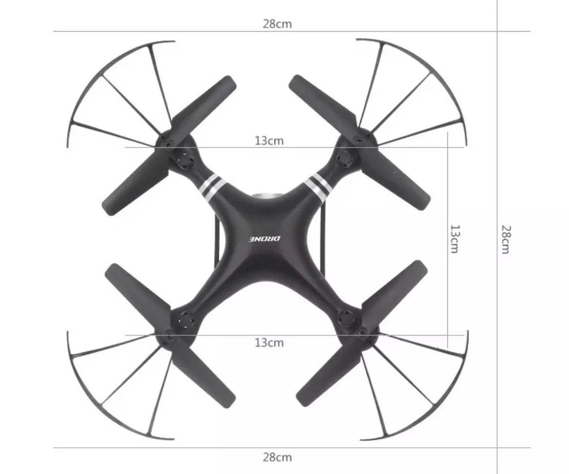 Drone quadricottero professionale a 6 assi con giroscopio, barometro e telecamera WI-Fi