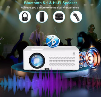 Full HD 1080p Home cinema video projector with HDMI, VGA, USB