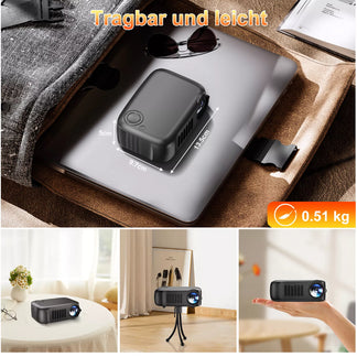 Full HD 1080p movie projector suitable for all devices