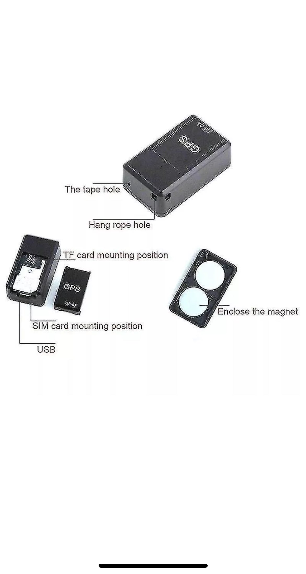 Mini localizzatore antifurto satellitare GPS tracker GSM GPRS per auto