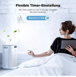 Air purifier for environments with HEPA and UV-C filter purifies at 99.97%