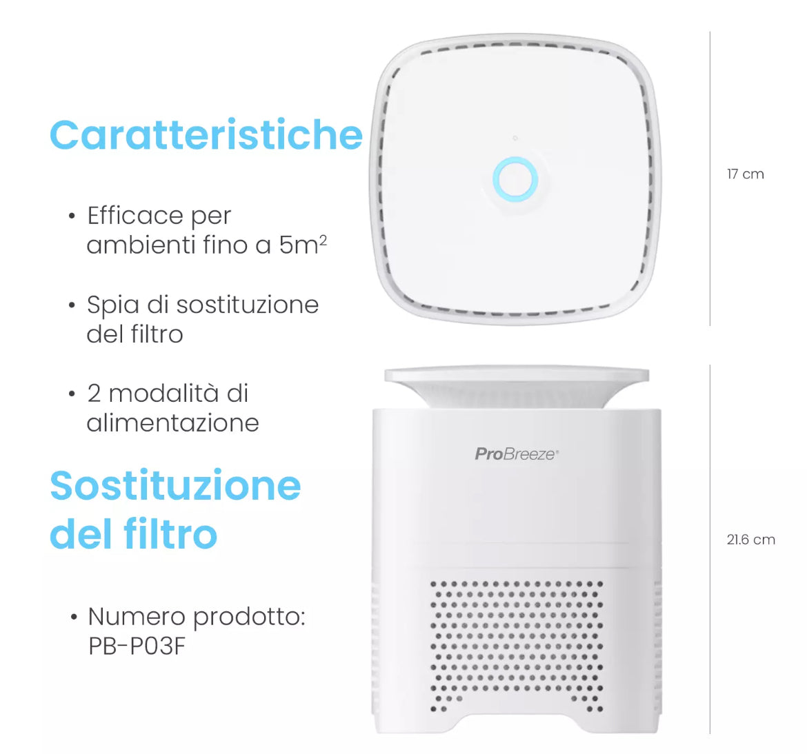 Purificatore d'aria 4 in 1 ai carboni attivi