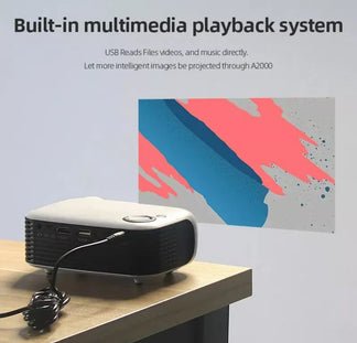 4K 1080p mitigue compact Home cinema projector with HD port for Smart TV