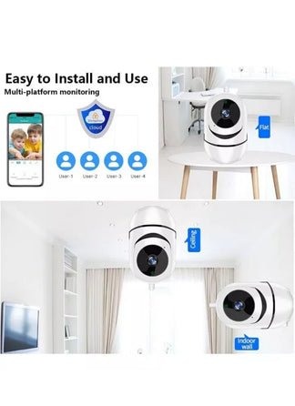 Wi-Fi 720p Camera for interiors with night vision