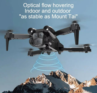 Professional drone 4K folding with triple wide angle hd camera