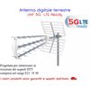 Antenna tv digitale terrestre UHF esterna con filtro 5g