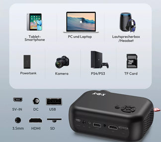 Full HD 1080p portable video projector