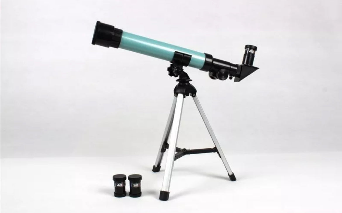 Telescopio monoculare astronomico rifrangente treppiede cavalletto 20x 30x 40x