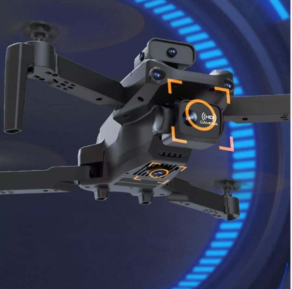 Esplora con stile: Drone doppia fotocamera HD Wi-Fi pieghevole con custodia e accessori