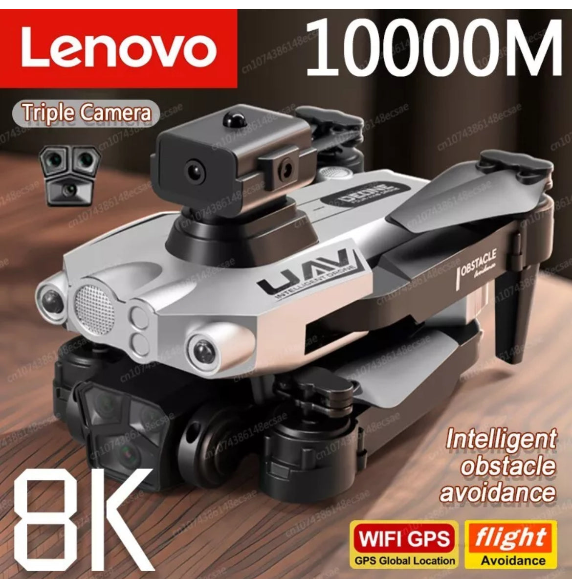 Lenovo LU200 drone con fotografia 8K, GPS e evitamento ostacoli